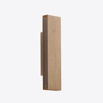Japanese Wood Rectangular LED Wall Sconce Lasson Living