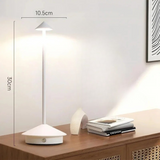 Modern Aluminium Cone LED Rechargeable Table Lamp 1-Light Lasson Living