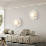 Modern Minimalist Resin Circular Wall Sconce G4 1-Light Lasson Living