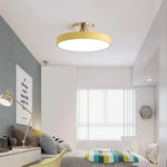 Modern Brass Round LED Ceiling Light 1-Light Lasson Living