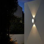 Nordic Minimalist Acrylic Rectangular Outdoor Wall Light LED Up-Down Lasson Living