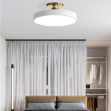 Modern Brass Round LED Ceiling Light 1-Light Lasson Living