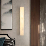 Modern Alabaster Rectangular Outdoor Wall Light LED 1-Light Lasson Living