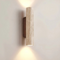 Modern Minimalist Travertine Marble Cylinder Wall Sconce LED 2-Light Lasson Living