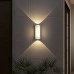 Nordic Minimalist Acrylic Rectangular Outdoor Wall Light LED Up-Down Lasson Living