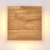 Japanese Wooden Square LED Wall Light | 1-Light Lasson Living