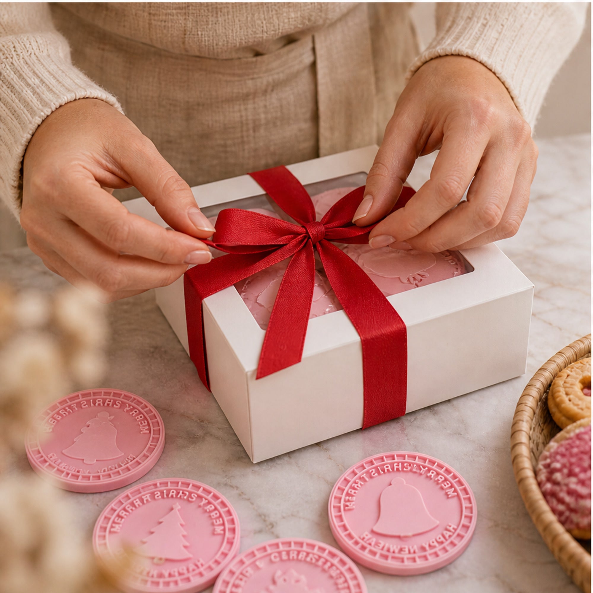 3D Embossing Christmas Cookie Stamp Set With Nine Festive Designs - Image 12