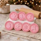 3D Embossing Christmas Cookie Stamp Set With Nine Festive Designs - Image 9