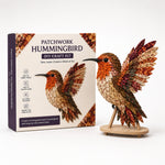 3D Fabric Patchwork Bird Kit With Pre-Cut Numbered Pieces And Wooden Stand - Image 11