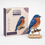 3D Fabric Patchwork Bird Kit With Pre-Cut Numbered Pieces And Wooden Stand - Image 4