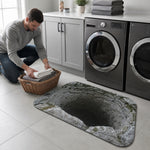 3D Optical Illusion Stone Well Doormat With Non-Slip Latex Backing - Image 3