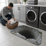 3D Optical Illusion Stone Well Doormat With Non-Slip Latex Backing - Image 3