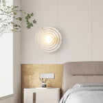 Modern Minimalist Resin Circular Wall Sconce G4 1-Light Lasson Living