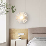 Modern Minimalist Resin Circular Wall Sconce G4 1-Light Lasson Living