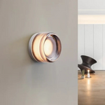 Modern Glass Round Wall Sconce LED 1-Light Lasson Living