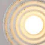 Modern Minimalist Resin Circular Wall Sconce G4 1-Light Lasson Living
