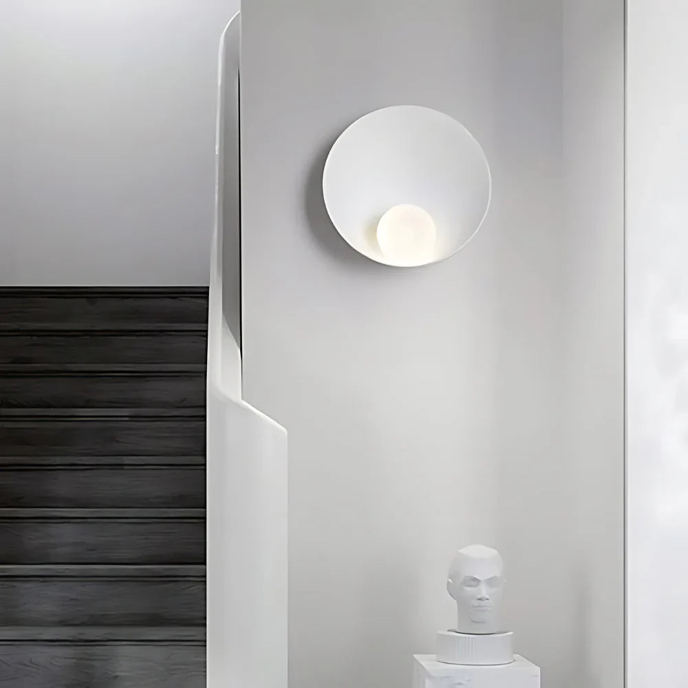 Modern Japandi Resin Bowl Wall Sconce G9 1-Light Lasson Living