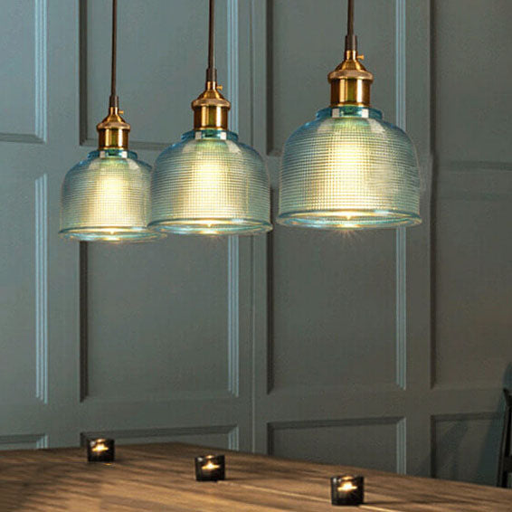 Vintage Textured Glass Pendant 1-Light Lasson Living