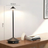 Modern Aluminium Cone LED Rechargeable Table Lamp 1-Light Lasson Living
