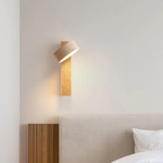 Wabi-sabi Travertine Wood LED Wall Sconce 1-Light Lasson Living