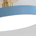 Modern Brass Round LED Ceiling Light 1-Light Lasson Living