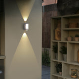 Nordic Minimalist Acrylic Rectangular Outdoor Wall Light LED Up-Down Lasson Living