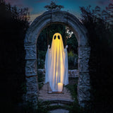 Halloween Ghost Decoration Lighted Swinging White Fabric Hanging LED Outdoor