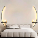 Modern Brass Arc LED Wall Sconce 2-Lights Lasson Living