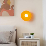 Nordic Glass Olive Disc Wall & Ceiling Light LED 1-light Lasson Living