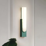 Modern Alabaster-Effect Brass Wall Sconce LED 1-Light Lasson Living