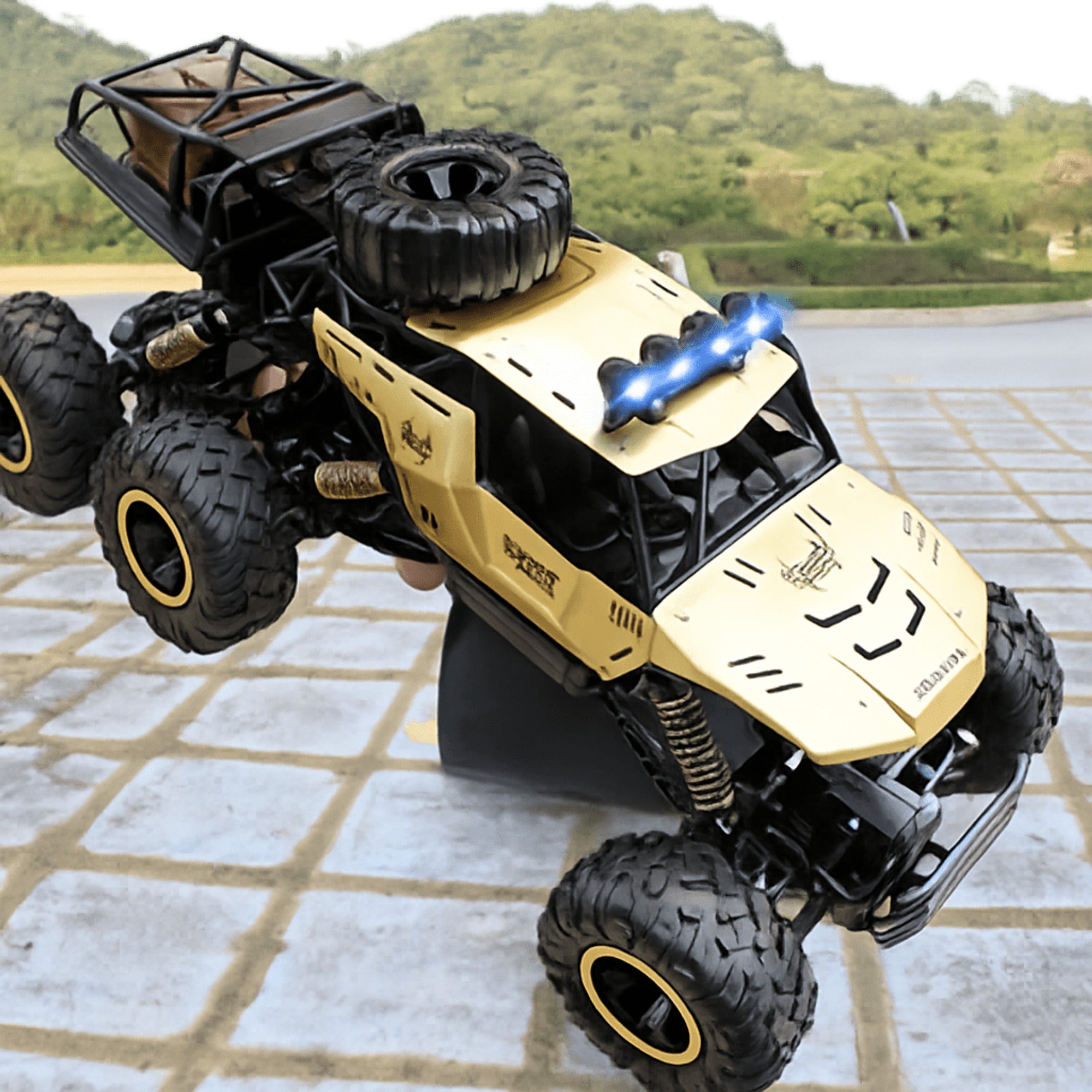 4WD RC Monster Truck With Rugged Suspension And Integrated LED Lights For Off-Road Fun - Image 4