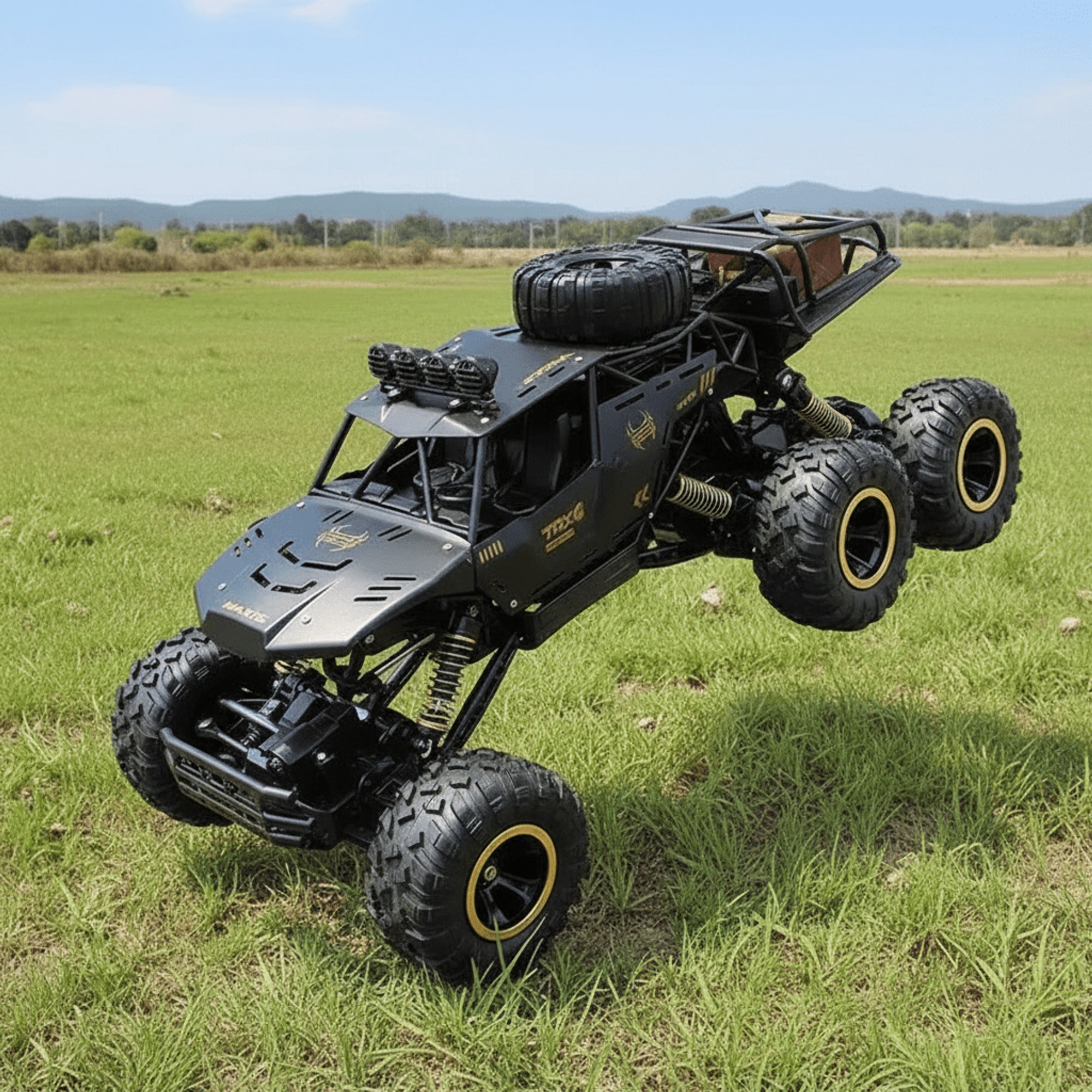 4WD RC Monster Truck With Rugged Suspension And Integrated LED Lights For Off-Road Fun - Image 7