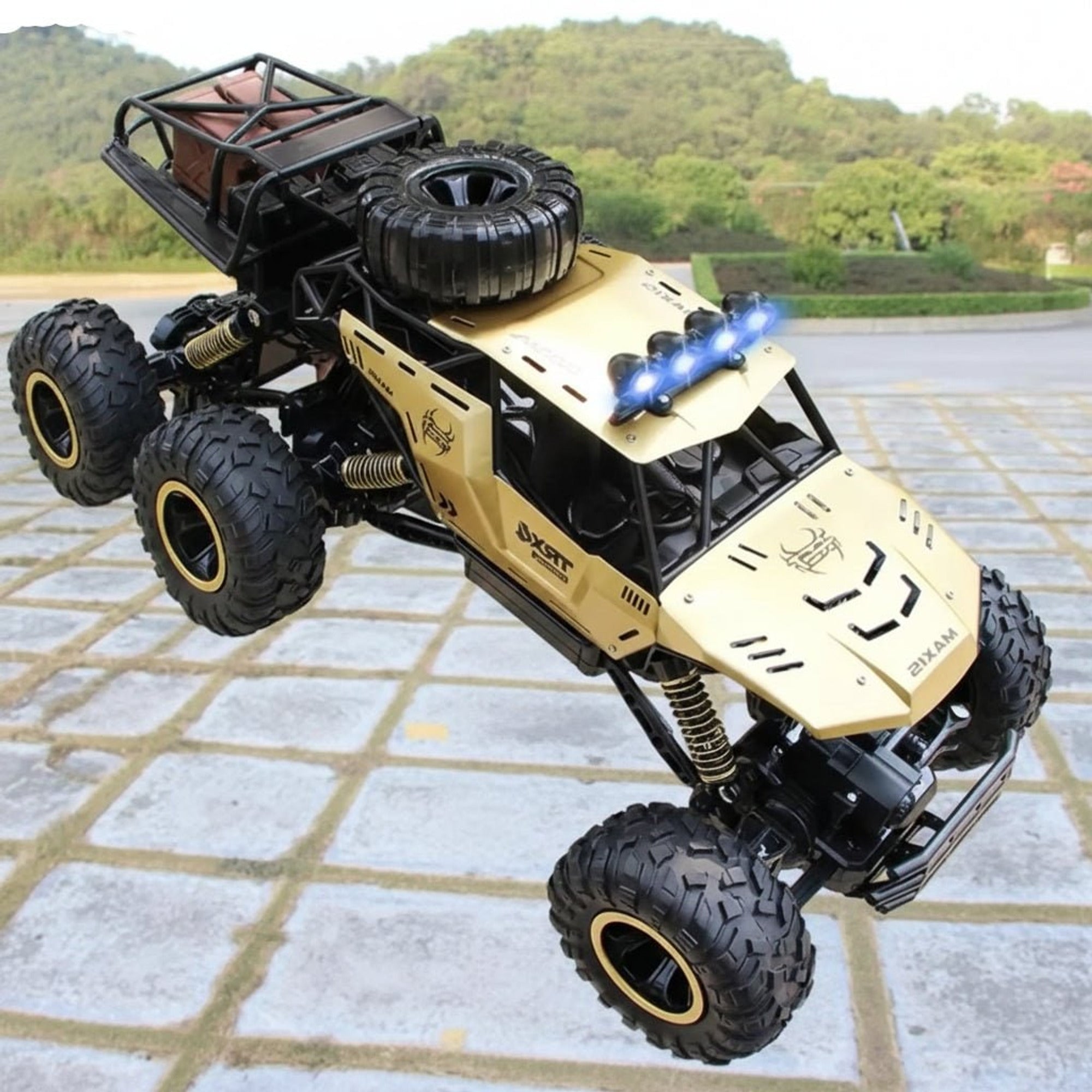 4WD RC Monster Truck With Rugged Suspension And Integrated LED Lights For Off-Road Fun - Image 6