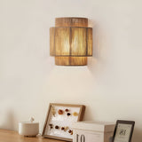 Vintage Bohemian Hand-Woven Rope Wall Sconce LED 1-Light Lasson Living