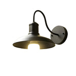 Vintage Industrial Iron Bowl Outdoor Wall Light LED 1-Light Lasson Living