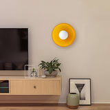 Modern Glass Disc Ceiling and Wall Light LED 1-Light Lasson Living