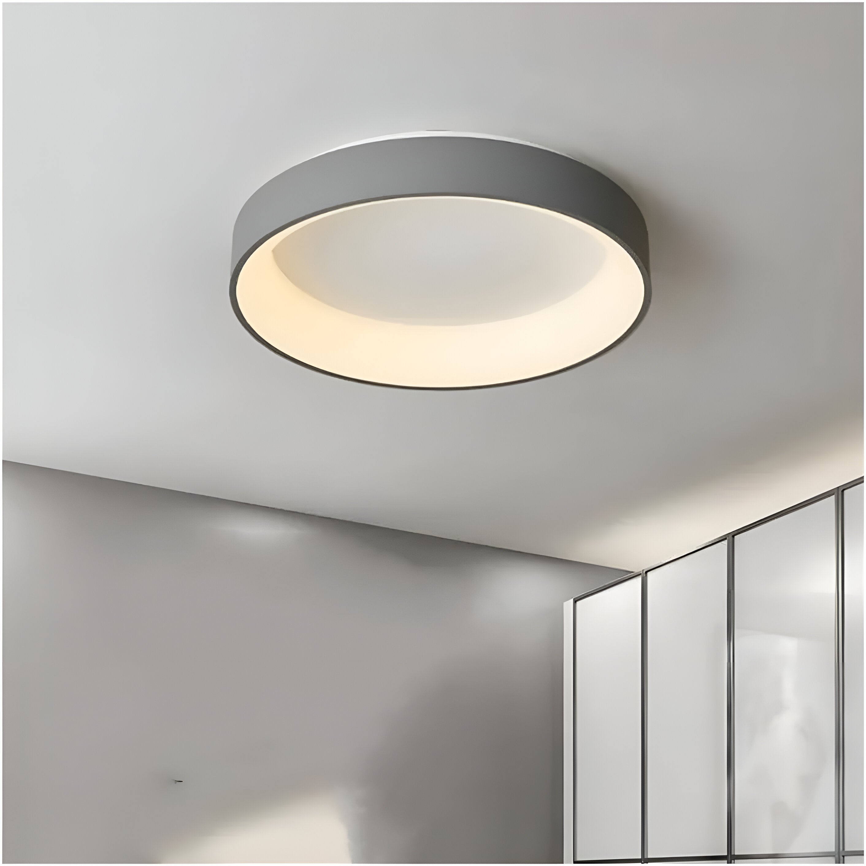 Nordic Modern Round Led Ceiling Light 1-Light Lasson Living