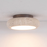 Retro Travertine Wood Ceiling Light 1-Light Lasson Living