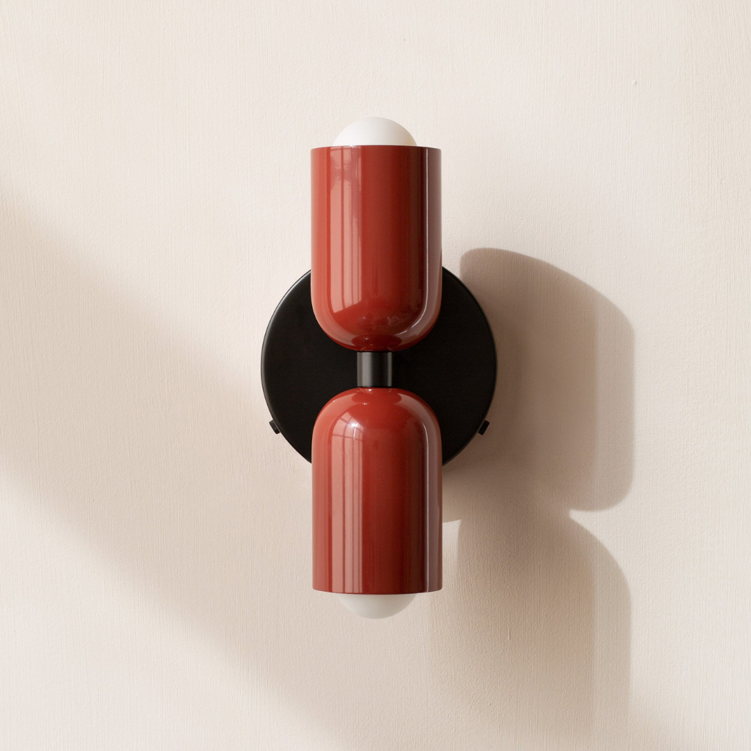 Modern Minimalist Cylinder Wall Sconce LED 2-Light Lasson Living