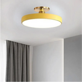 Modern Brass Round LED Ceiling Light 1-Light Lasson Living