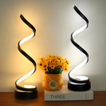 Modern Spiral LED Table Lamp 1-Light Lasson Living