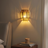 Vintage Bohemian Hand-Woven Rope Wall Sconce LED 1-Light Lasson Living