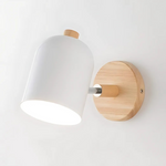Scandinavian Wood Cylinder LED Wall Sconce 1-light Lasson Living
