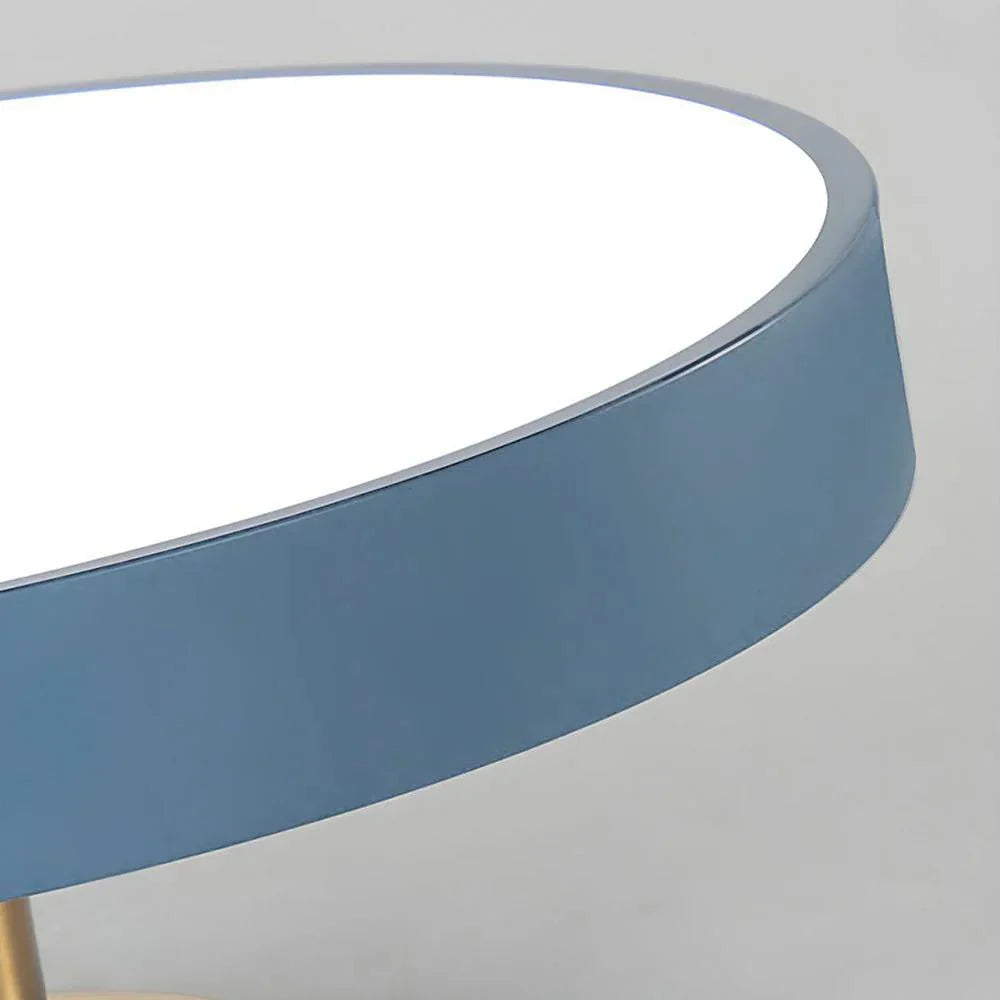 Modern Brass Round LED Ceiling Light 1-Light Lasson Living