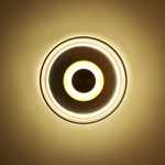 Minimalist Brass & Glass Round Wall Sconce LED 1-Light Lasson Living