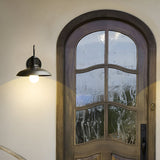 Vintage Industrial Iron Bowl Outdoor Wall Light LED 1-Light Lasson Living