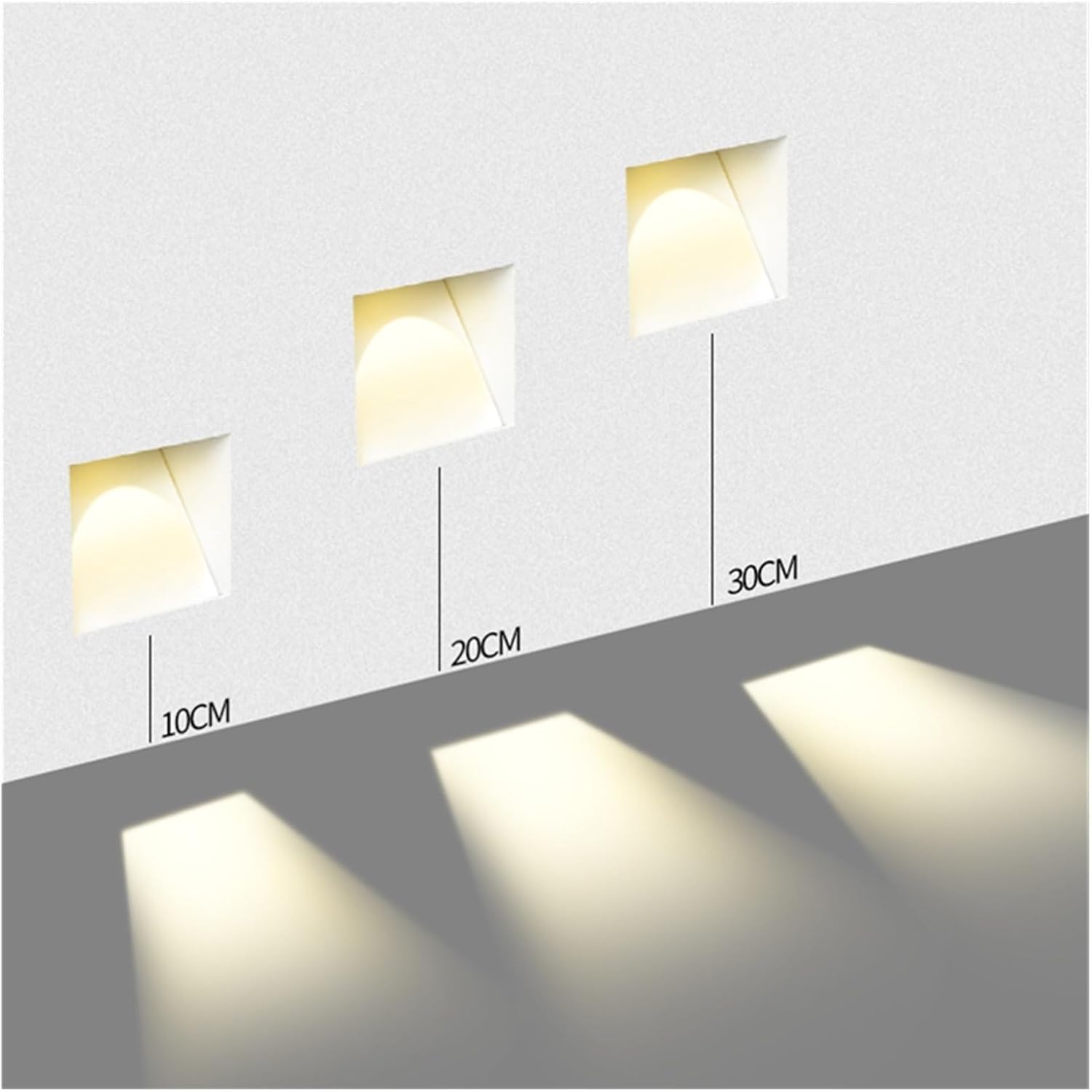 Nordic Frameless Stainless-Steel Stair LED Wall 1-Light Lasson Living