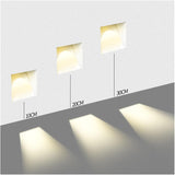 Nordic Frameless Stainless-Steel Stair LED Wall 1-Light Lasson Living