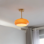Vintage Glass Ceiling Light 1-Light Lasson Living