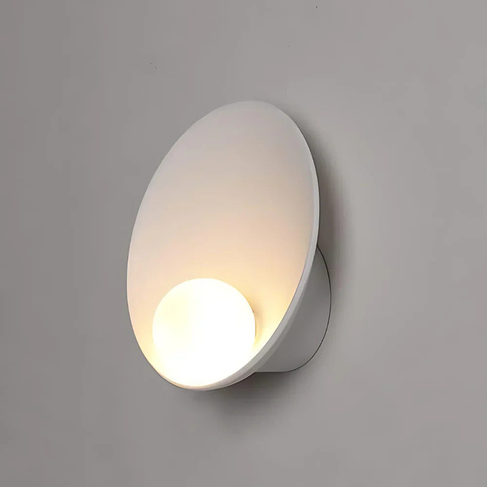Modern Japandi Resin Bowl Wall Sconce G9 1-Light Lasson Living